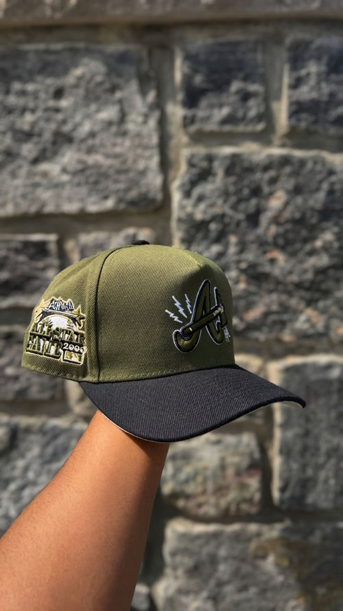 Army Green "Atlanta Braves" Snapback