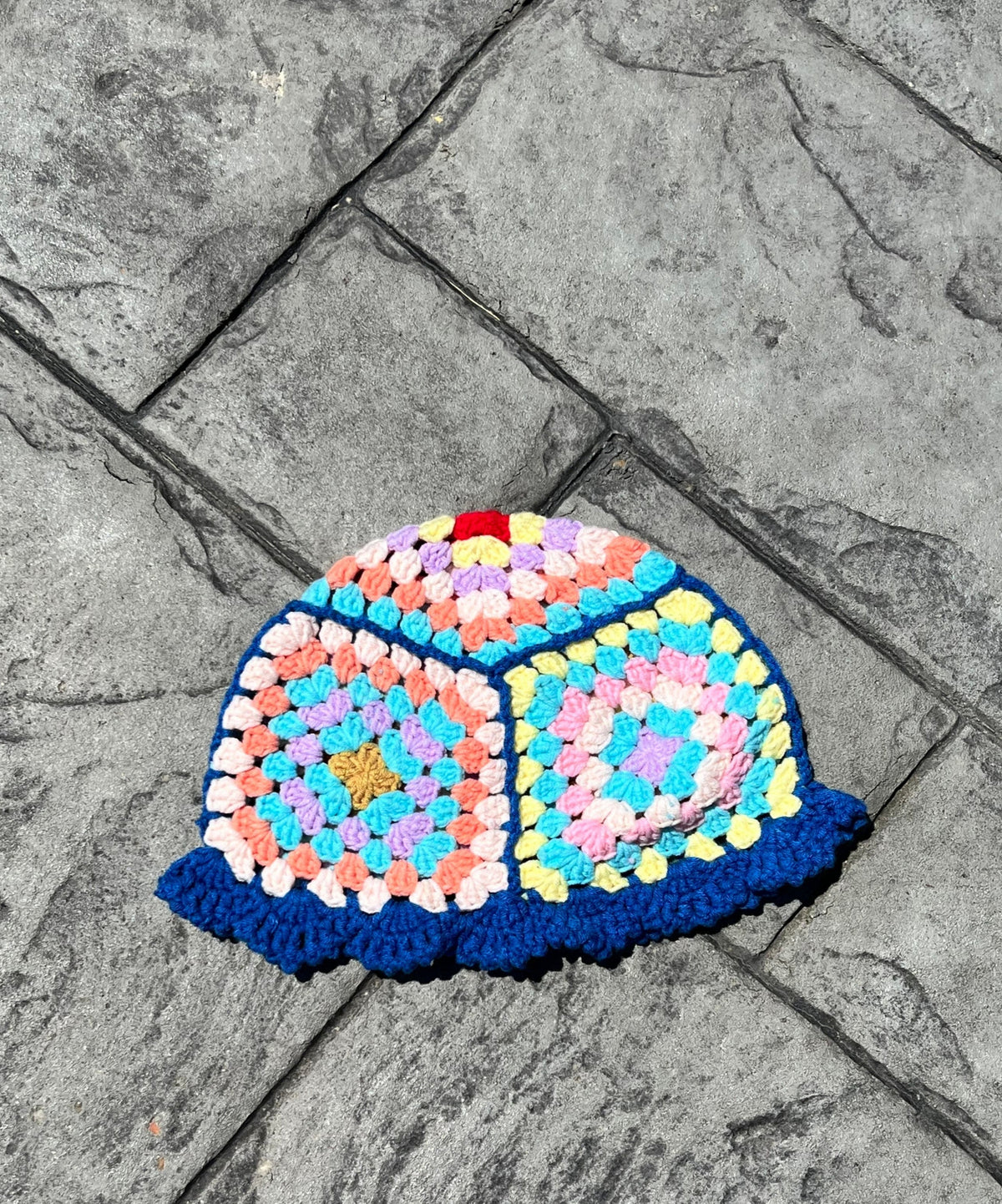Soft Multi-color Crochet Hat